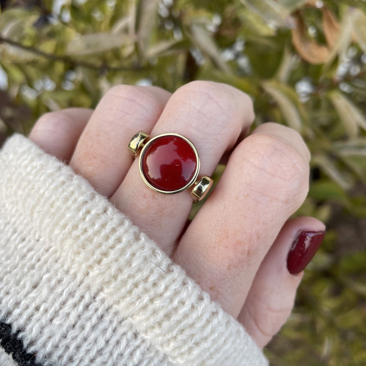 Carnelian Round Crystal Element