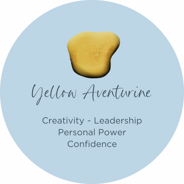 Yellow Aventurine Oval Crystal Element