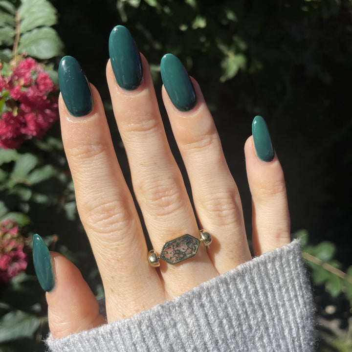 Moss Agate HexBar™ Crystal Element
