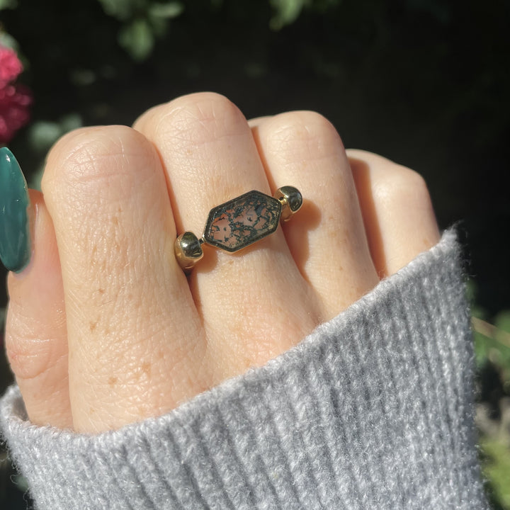Moss Agate HexBar™ Crystal Element