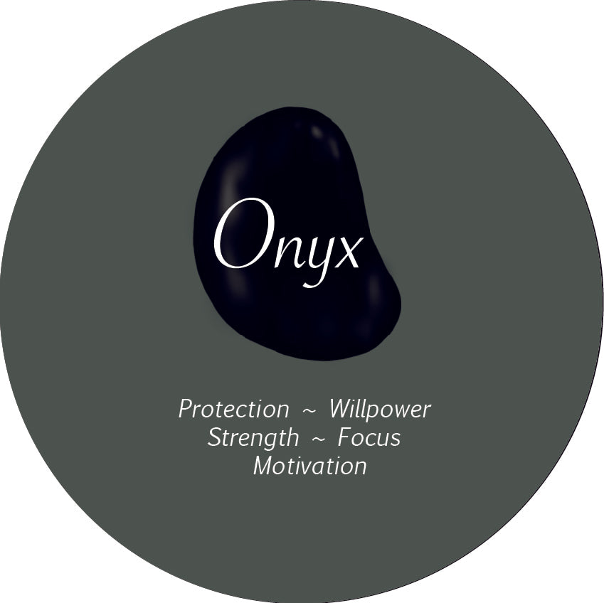 Onyx Heart-shaped Crystal Element