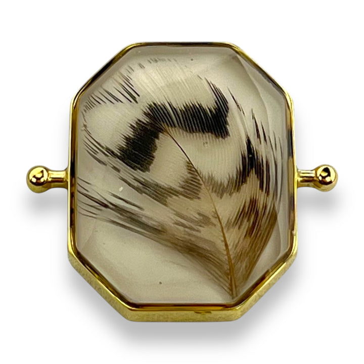 Pheasant Feather Octangle Vessel - Complementary Shop Collab