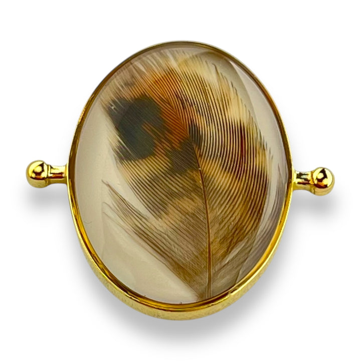Pheasant Feather Oval Vessel - Complementary Shop Collab