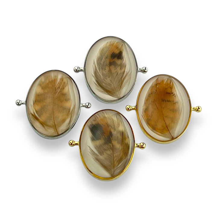 Pheasant Feather Oval Vessel - Complementary Shop Collab