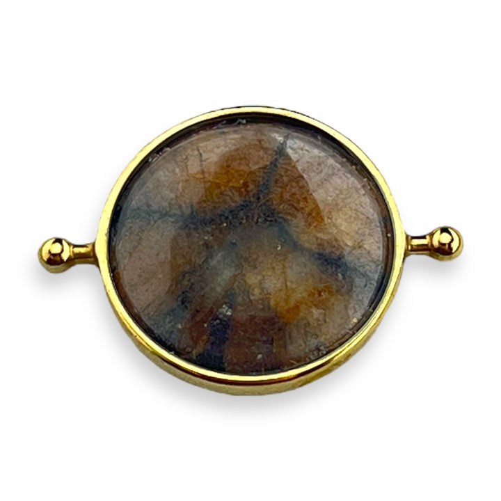 Chiastolite "Cross Stone" Round Crystal Element