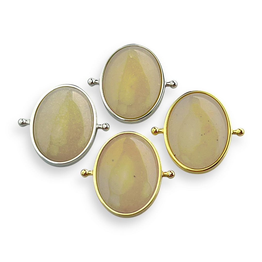 Yellow Aventurine Oval Crystal Element