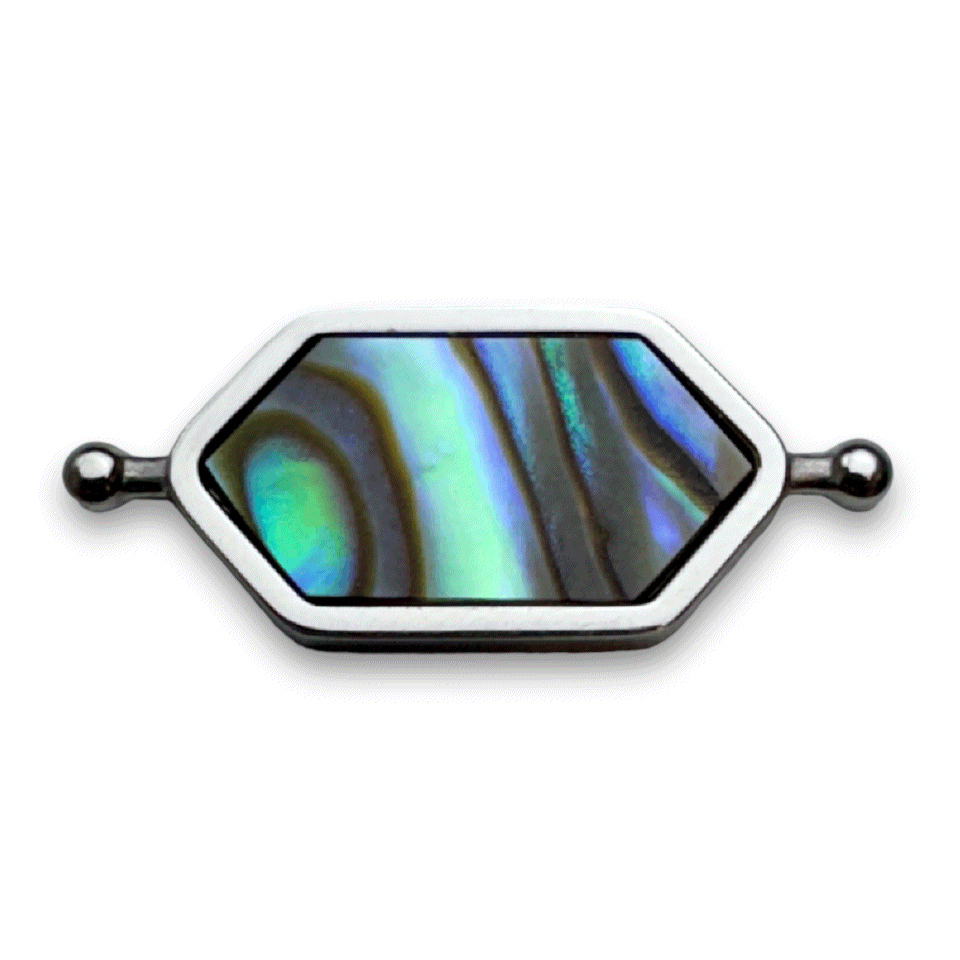 Abalone Shell HexBar Crystal Element