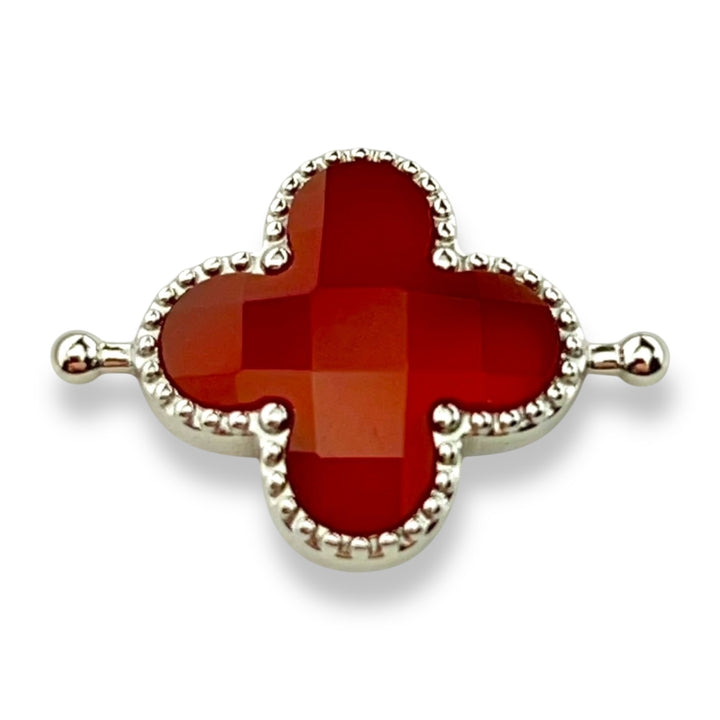 Carnelian Quatrefoil Crystal Element