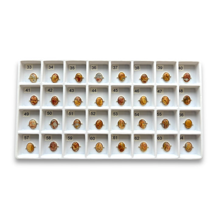 Choose Your Own Crazy Jasper Oval – Gold
