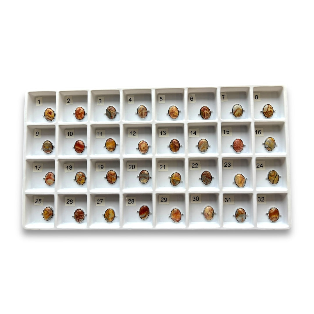 Choose Your Own Crazy Jasper Oval – Silver