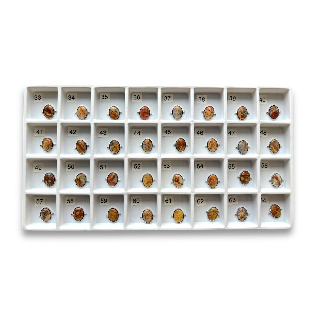 Choose Your Own Crazy Jasper Oval – Silver
