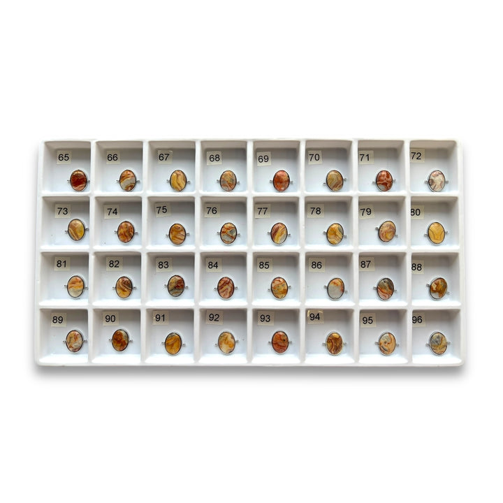 Choose Your Own Crazy Jasper Oval – Silver