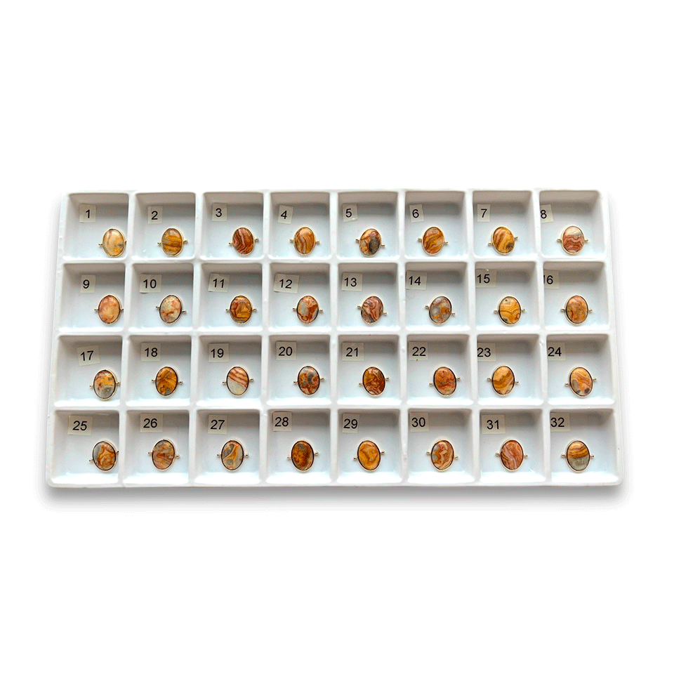 Choose Your Own Crazy Jasper Oval – Gold