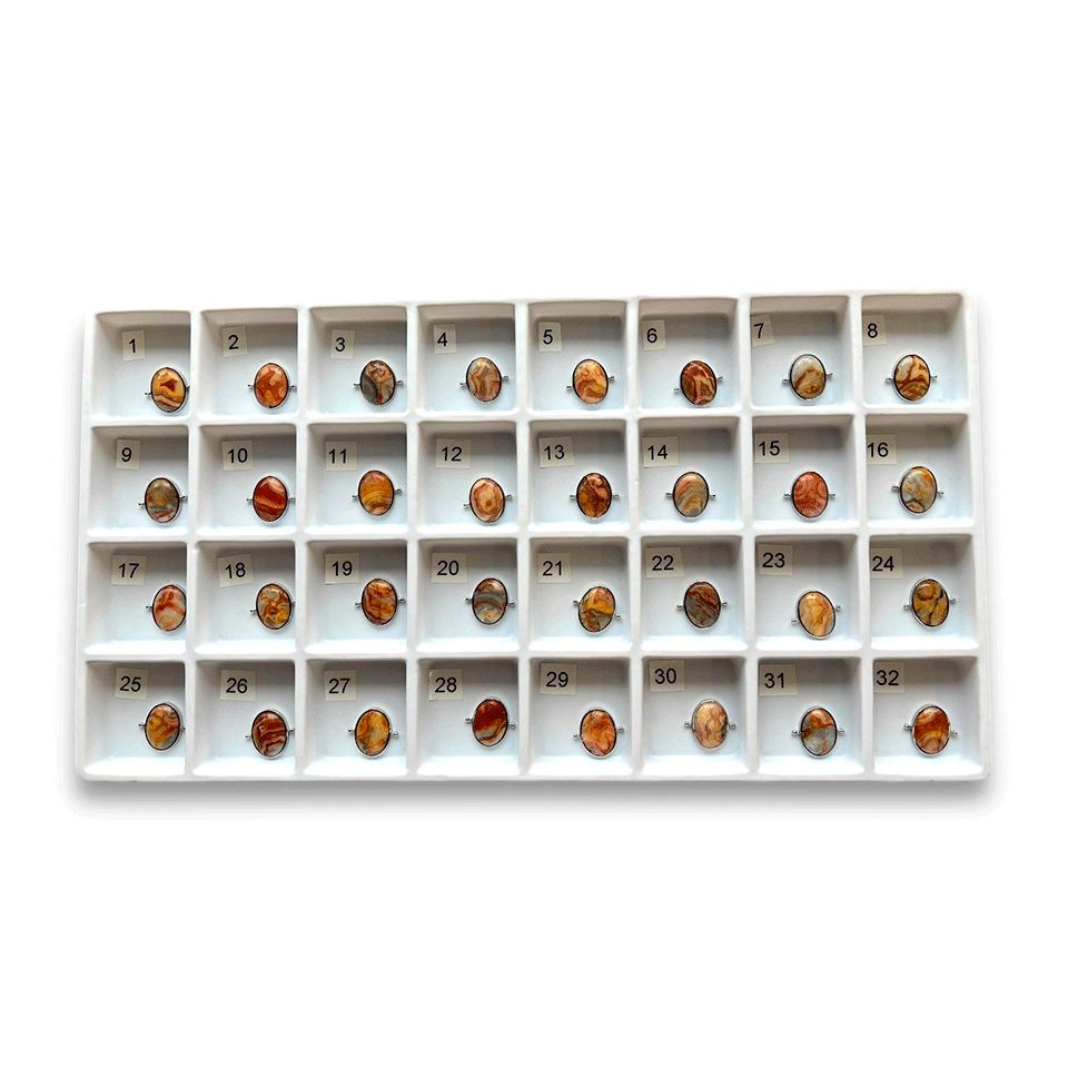 Choose Your Own Crazy Jasper Oval – Silver
