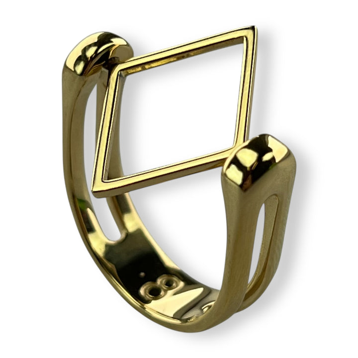 Gold Shape Fidget Ring