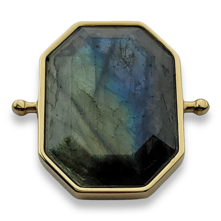 Luxe Labradorite Octangle™ Crystal Element (premium grade – includes labradorescence/flash)