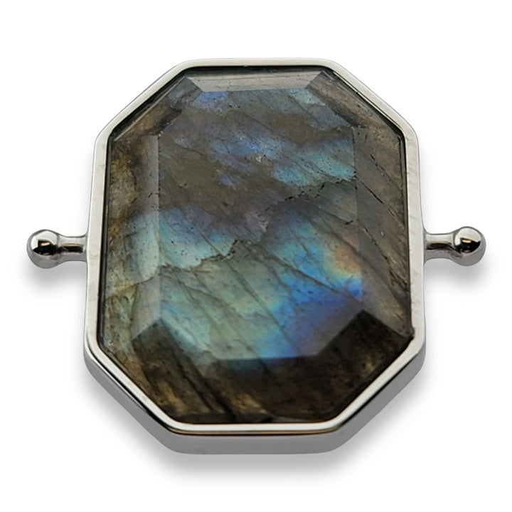 Luxe Labradorite Octangle™ Crystal Element (premium grade – includes labradorescence/flash)