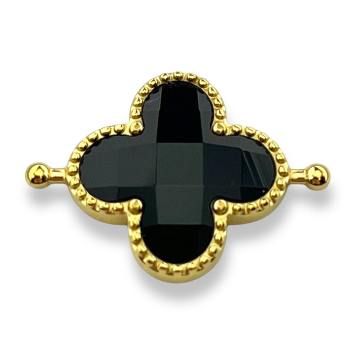 Onyx Quatrefoil Crystal Element