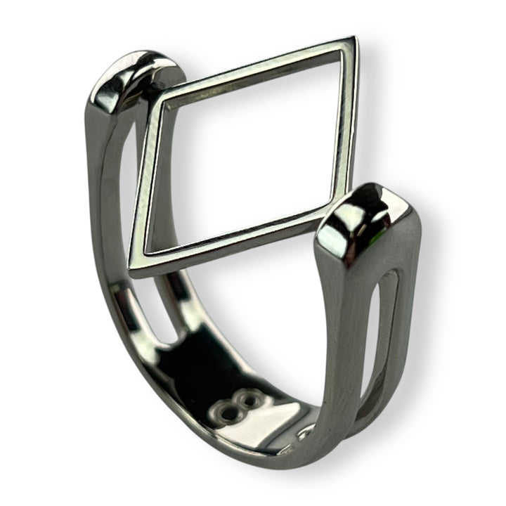 Silver Shape Fidget Ring