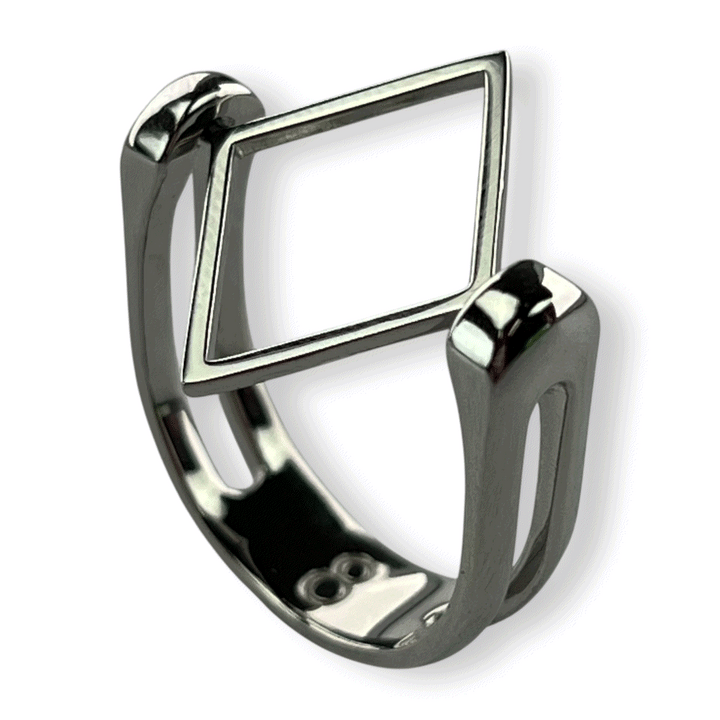 Silver Shape Fidget Ring