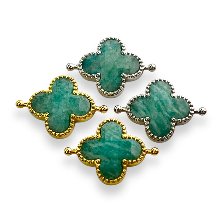 Amazonite Quatrefoil Crystal Element
