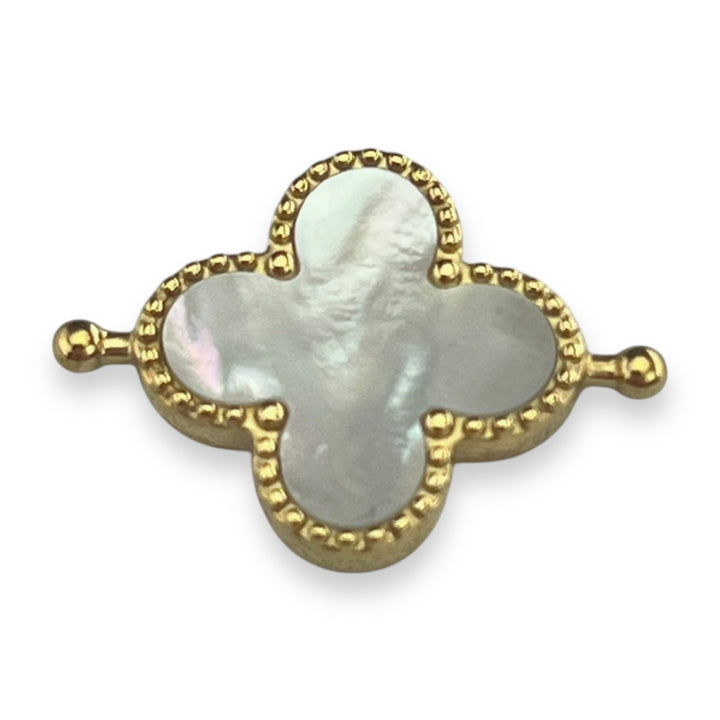 Mother of Pearl Quatrefoil Crystal Element