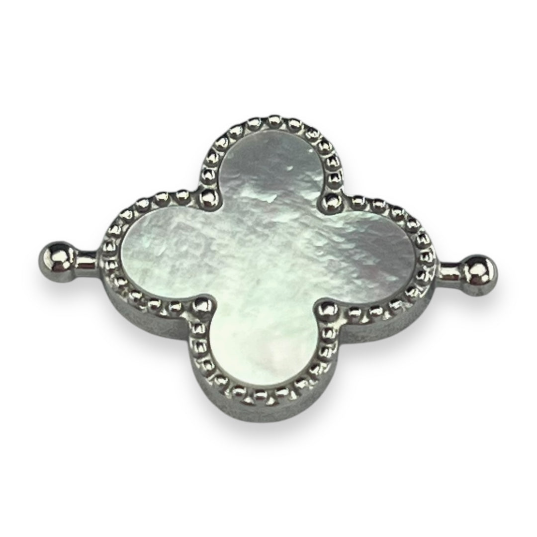 Mother of Pearl Quatrefoil Crystal Element