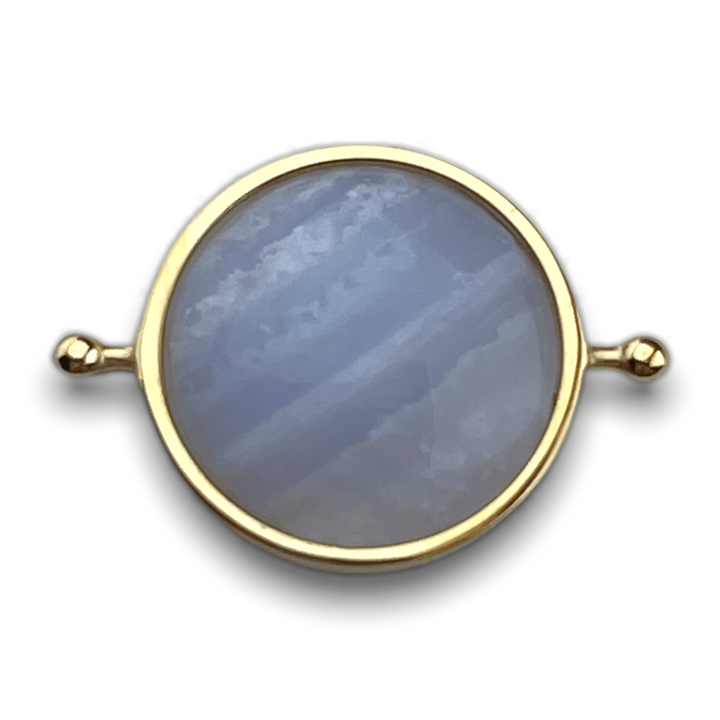 Blue Lace Agate Round Crystal Element