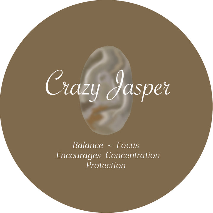 Crazy Jasper Crystal Fidget Ring