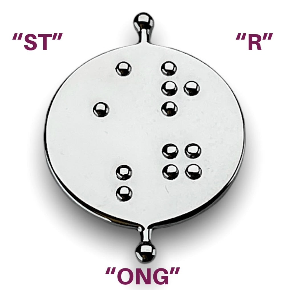 Braille STRONG Element (feel to reveal)
