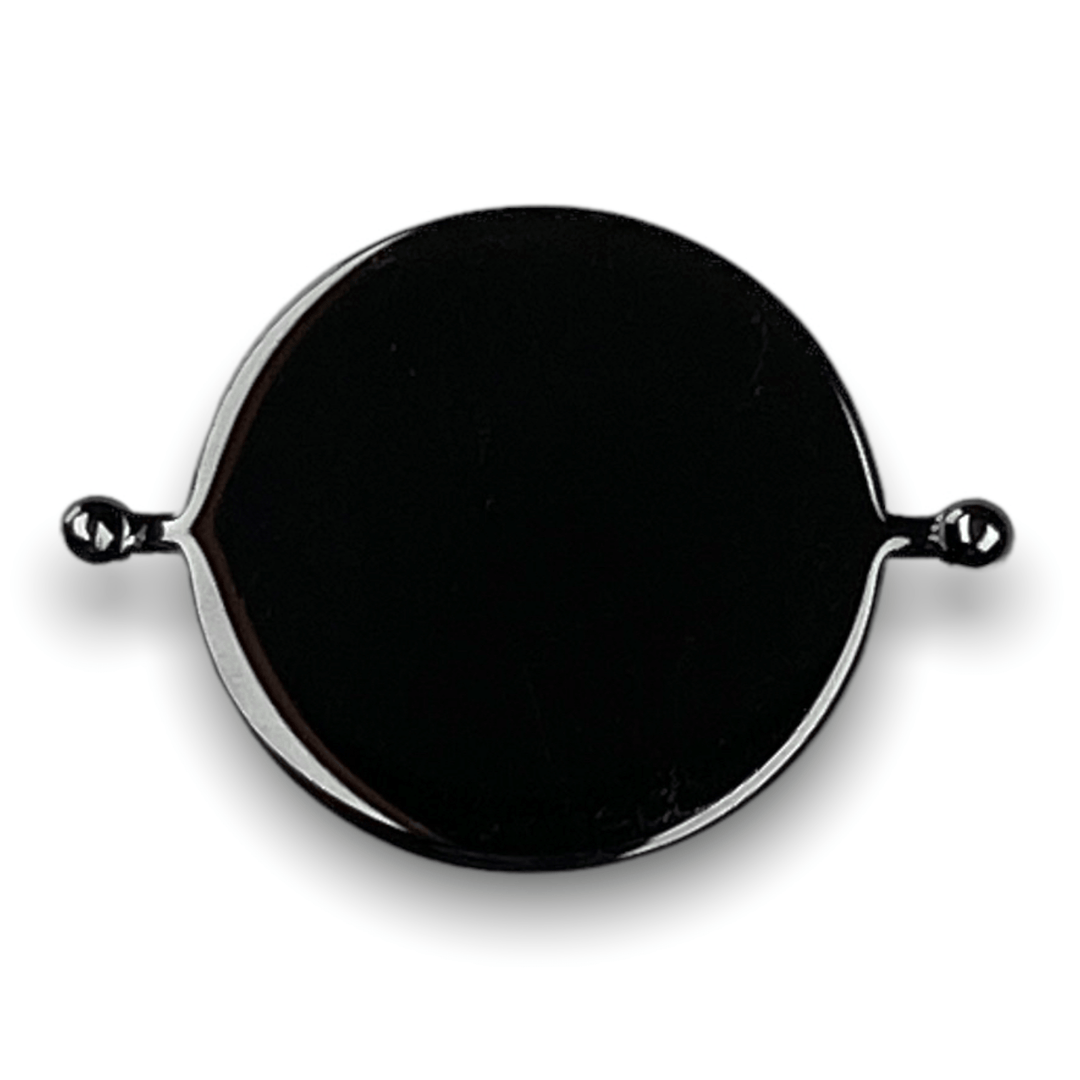 Black Circle-Shaped Solid Element