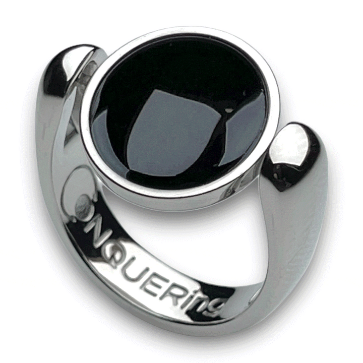 Silver AlaDune™ Crystal Fidget Ring