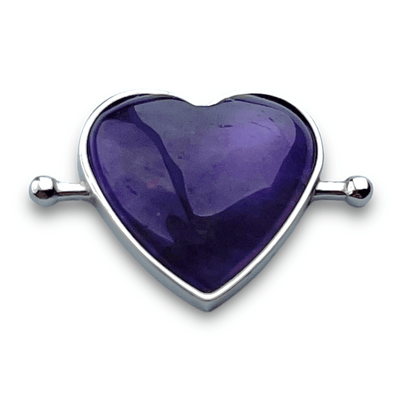 Amethyst Heart-shaped Crystal Element