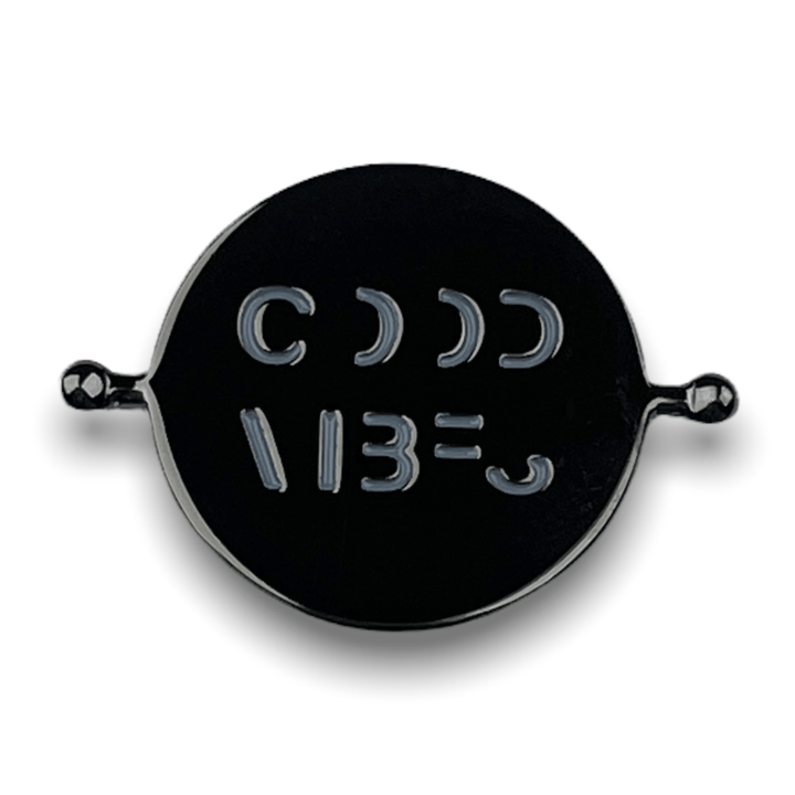 Black GOOD VIBES Element (spin to reveal)