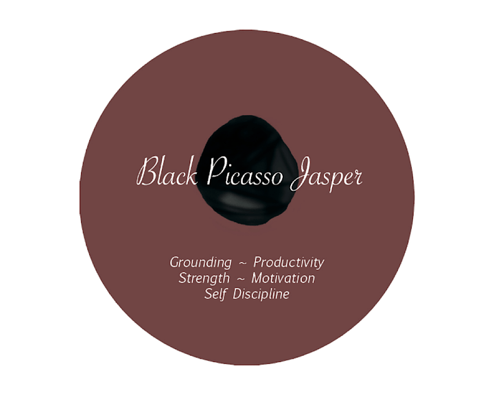 Black Picasso Jasper TwinPoint™ Crystal Element