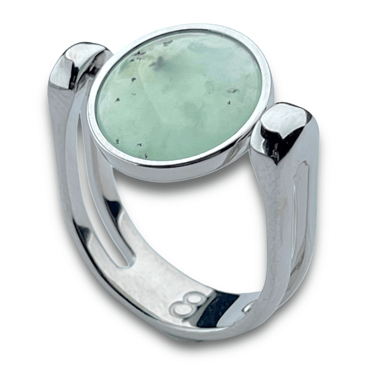 Chrysoprase Crystal Fidget Ring