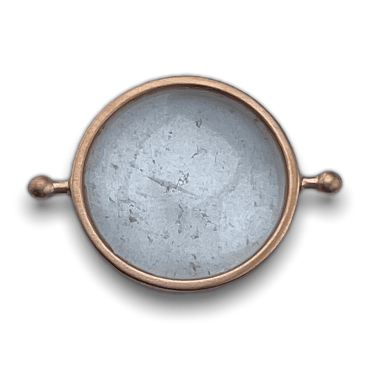 Rose Gold Clear Quartz Round Crystal Element