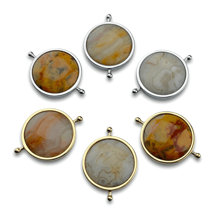 Crazy Jasper Crystal Fidget Ring