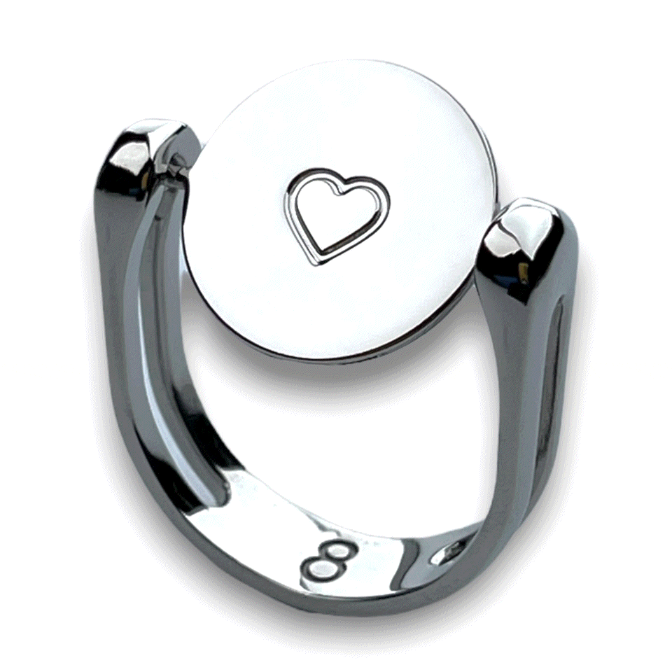 Heart Symbol Interchangeable Fidget Ring