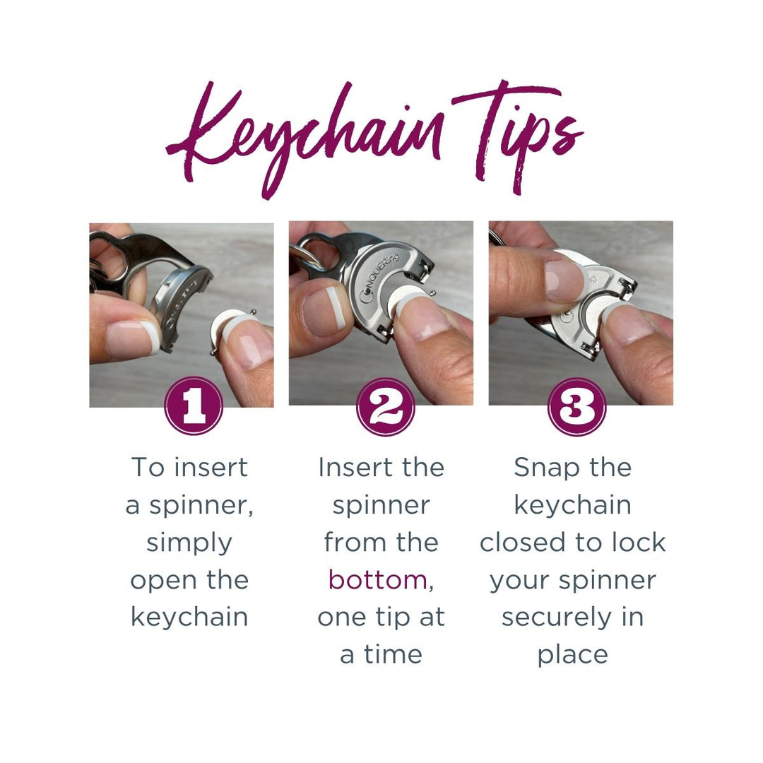 Pick-your-Symbol Fidget Keychain
