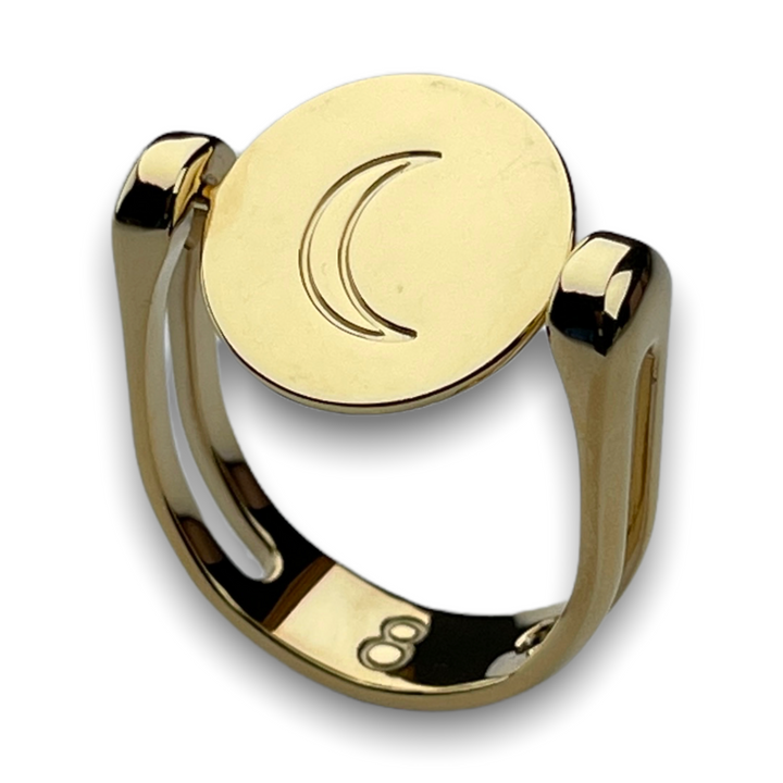 Moon & Stars Symbol Fidget Ring