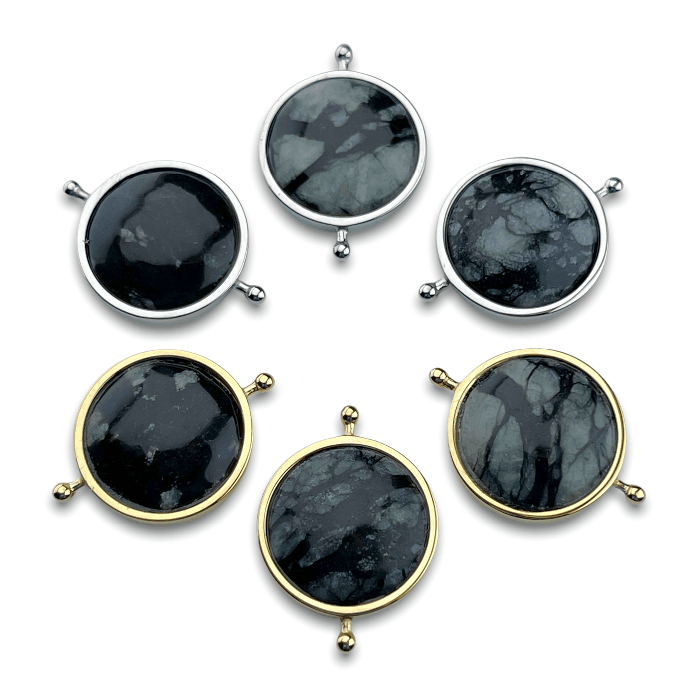 Black Picasso Round Crystal Element
