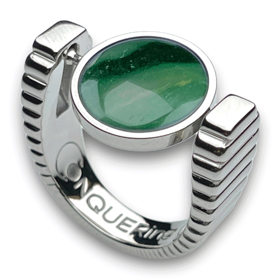 Silver ViaDeco™ Crystal Fidget Ring