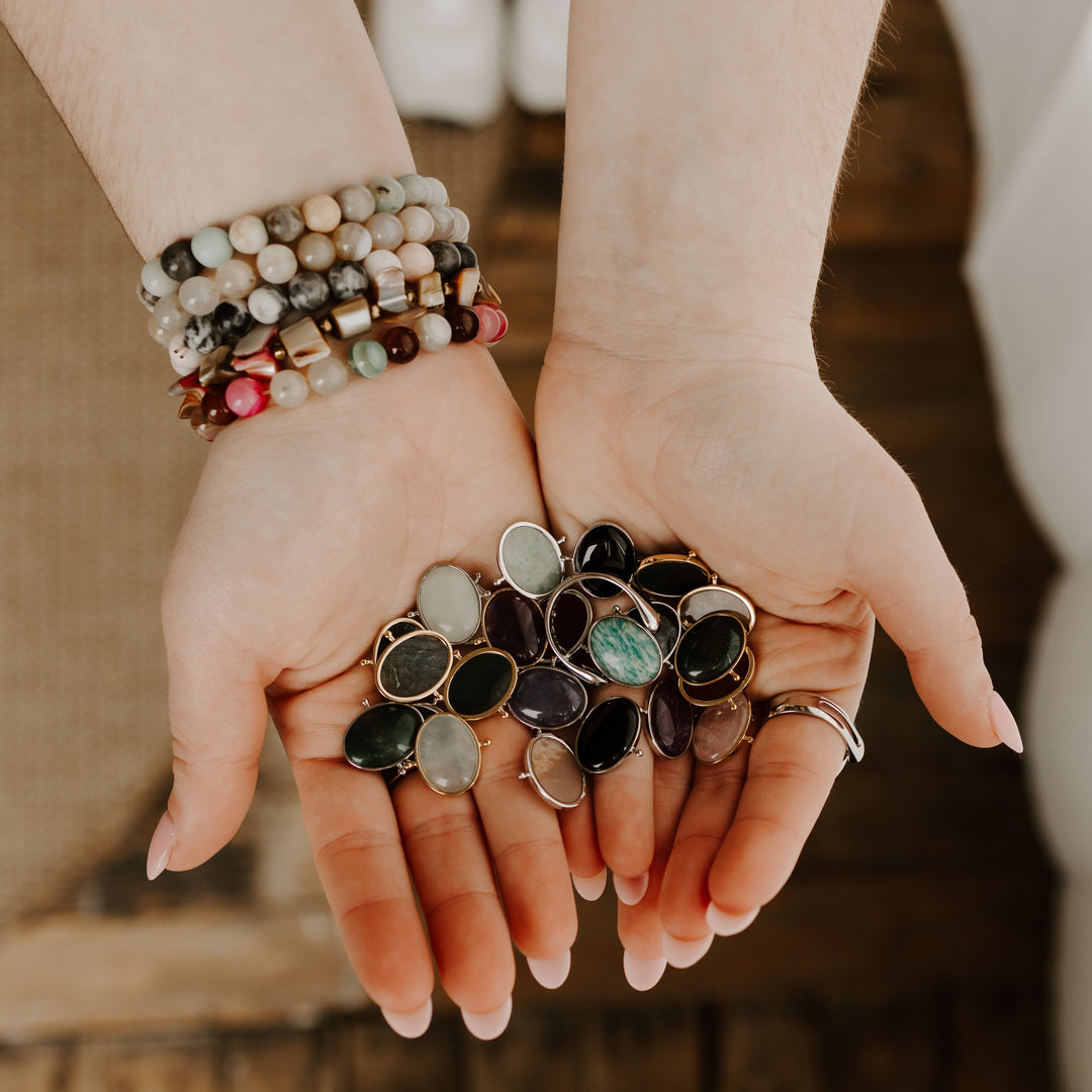 Photograph of different types of fidget jewelry