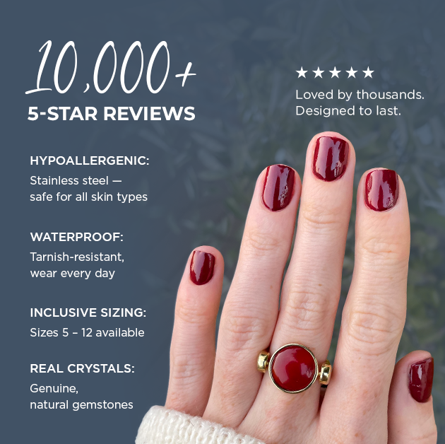 Willow Round Crystal Fidget Ring