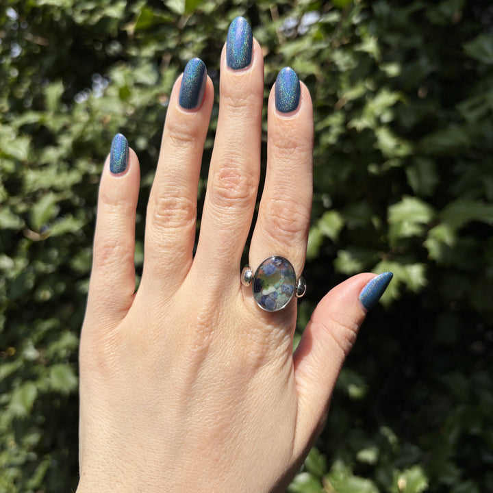 Tidal Oval Crystal Confetti Encapture Element