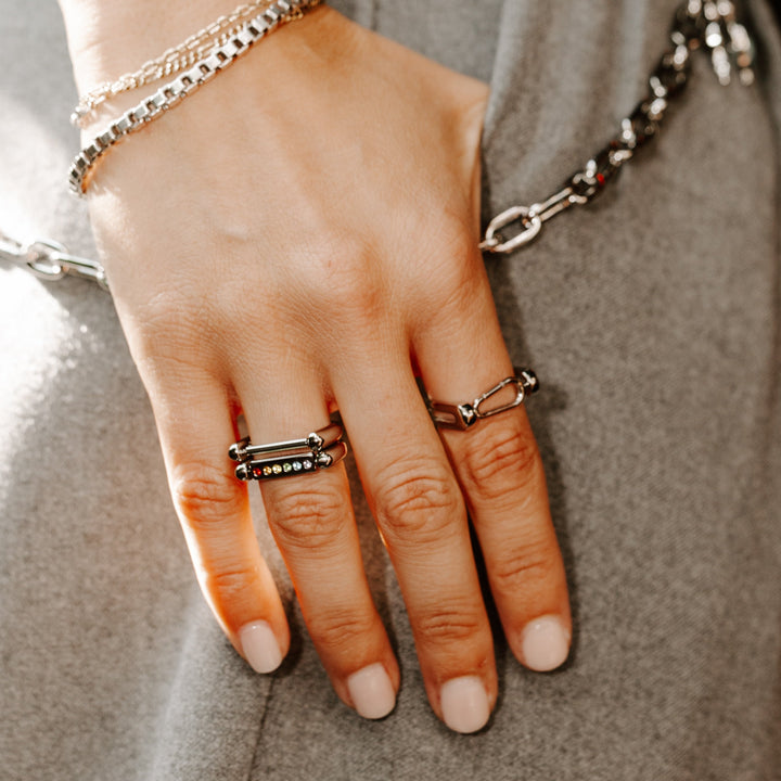 Rainbow Rhinestone CrossBar™ Element