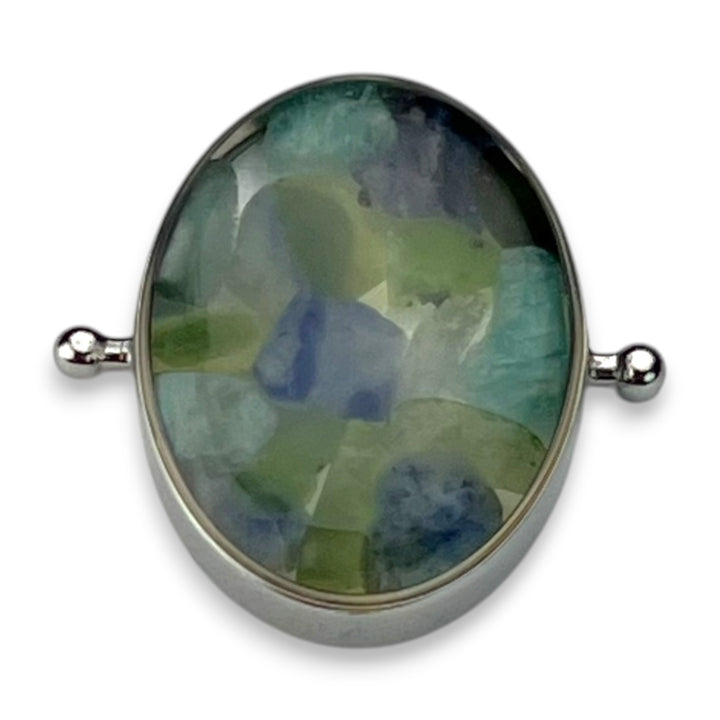 Tidal Oval Crystal Confetti Encapture Element