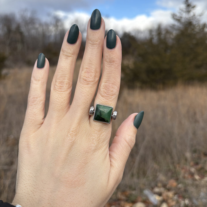 African Jade Cushion Crystal Element