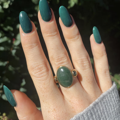 African Jade Oval Crystal Element